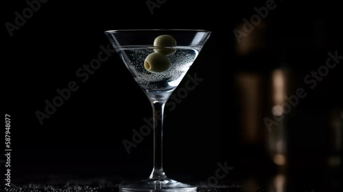 martini coctail still life concept Generated AI