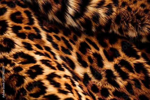 Leopard fur  full animal wild background