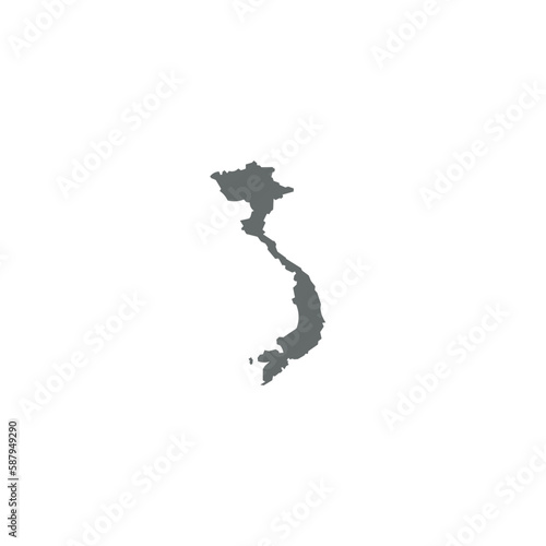 Vietnam Map logo or icon design