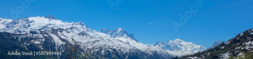 Alpen am Mont Blanc in Frankreich und der sch  nen Schweiz