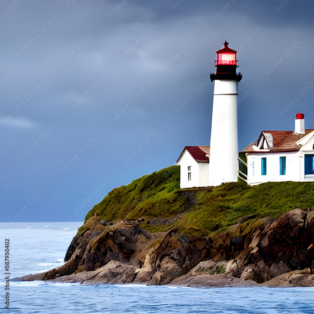 lighthouse on the coast