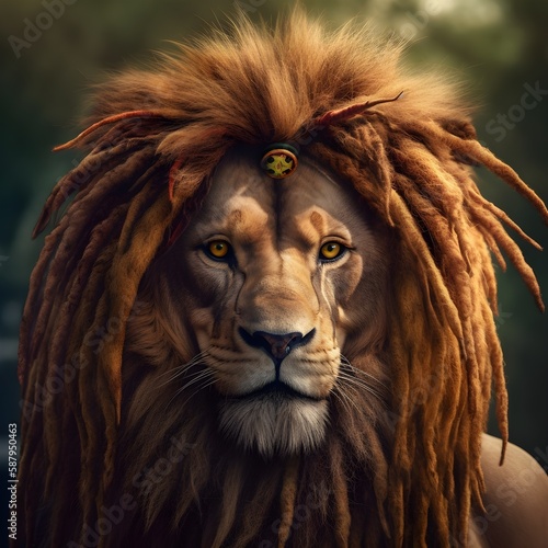 Lion King with Dreadlocks