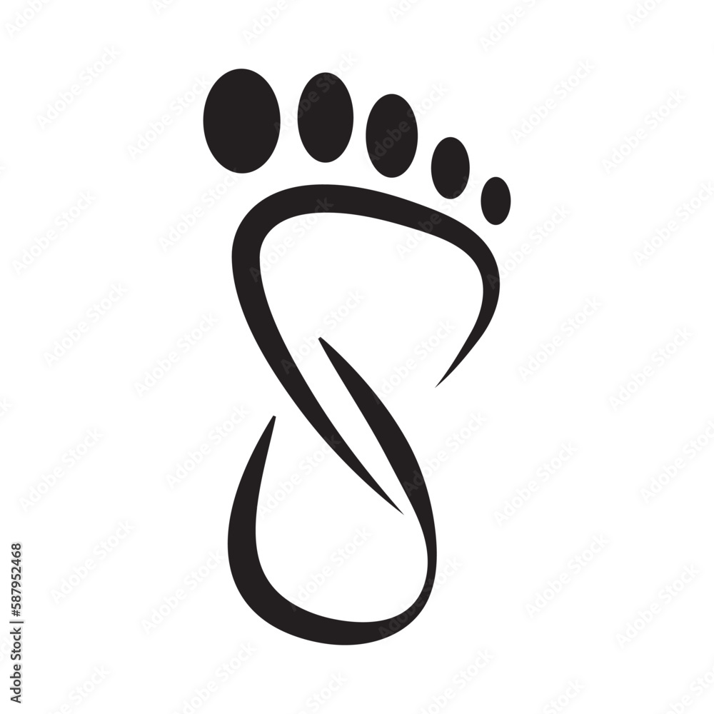 FOOT icon design template vector FOOT icon design template vector