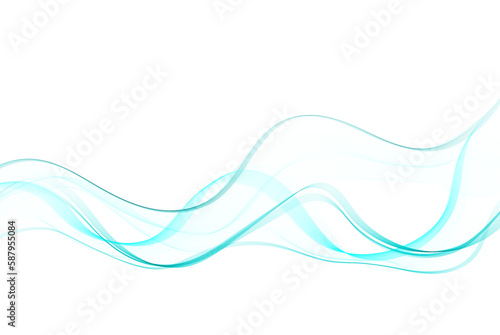 Elegant vector abstract design element, blue abstract wave. Blue abstract wave background.