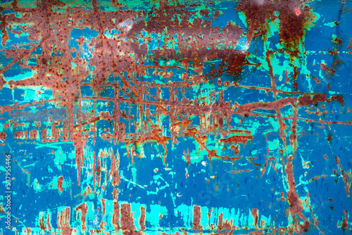 Rusty metal texture close u...