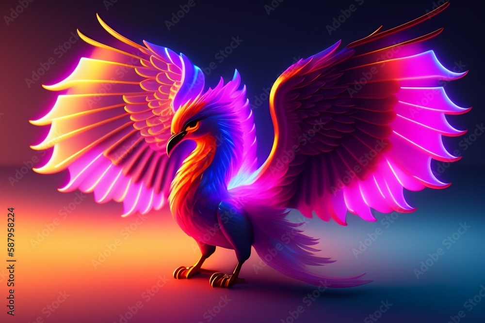 Obraz premium illustration of a bird