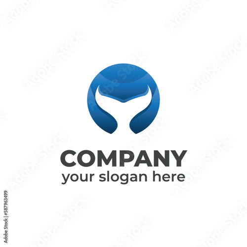 Tail shark business logo design