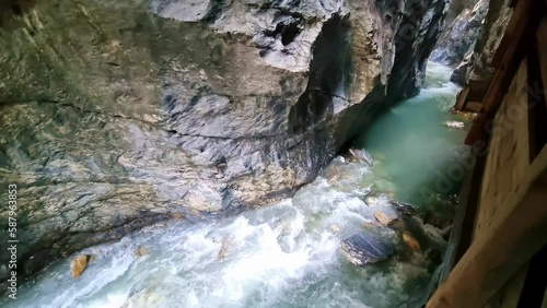 Views of the Liechtenstein Gorge near Sankt Johann in Pongau Austria. A good Place for Hikers and Nature Lovers