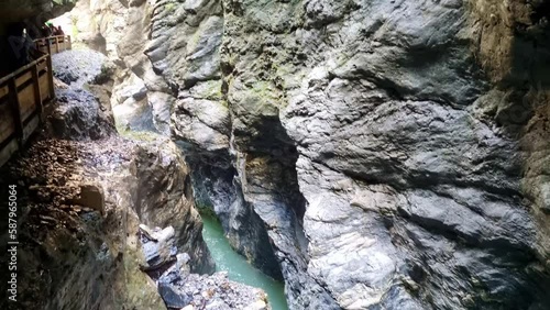 Views of the Liechtenstein Gorge near Sankt Johann in Pongau Austria. A good Place for Hikers and Nature Lovers