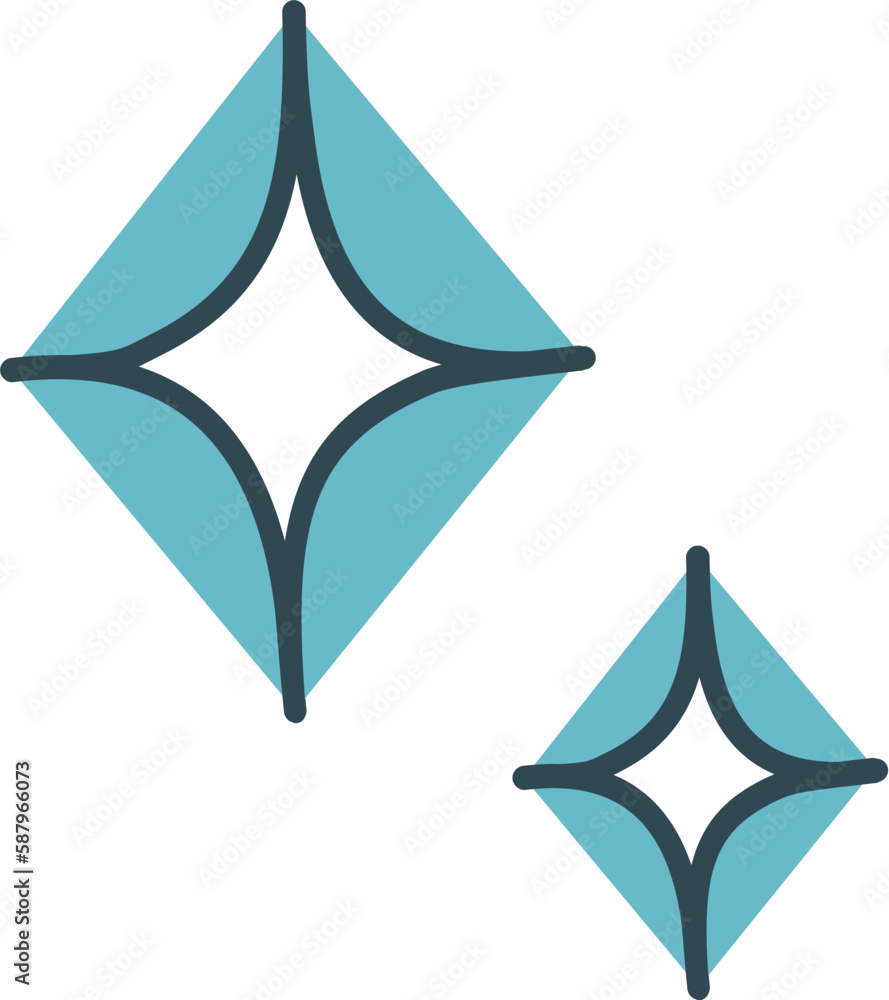 Fototapeta premium Stars sparkles vector.