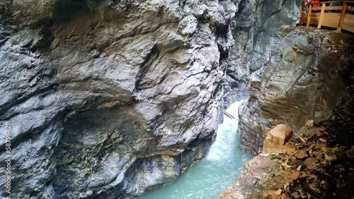 Views of the Liechtenstein Gorge near Sankt Johann in Pongau Austria. A good Place for Hikers and Nature Lovers