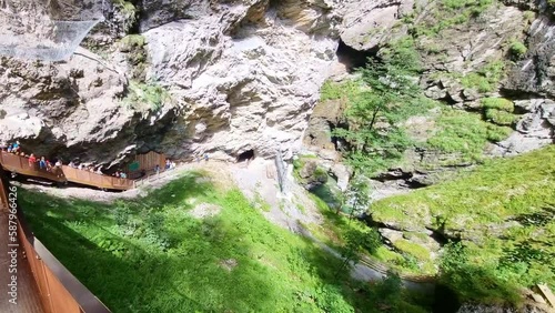 Views of the Liechtenstein Gorge near Sankt Johann in Pongau Austria. A good Place for Hikers and Nature Lovers