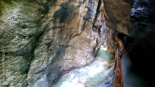 Views of the Liechtenstein Gorge near Sankt Johann in Pongau Austria. A good Place for Hikers and Nature Lovers