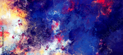 Abstract painting color texture. Paint background. Fractal artwork for creative graphic design