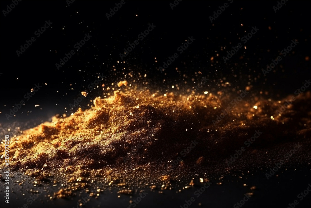 A mesmerizing illustration of glittering dust and particles, evoking the magic and mystery of the cosmos. Ai generated. A mesmerizing illustration of glittering dust and particles, evoking the magic and mystery of the cosmos. Ai generated.