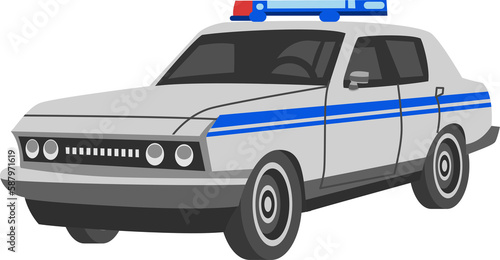 Fototapeta Naklejka Na Ścianę i Meble -  Police Car png graphic clipart design