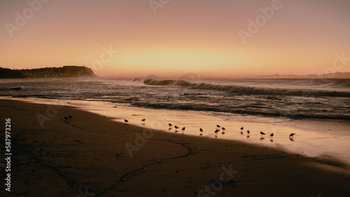 sunset at the beach