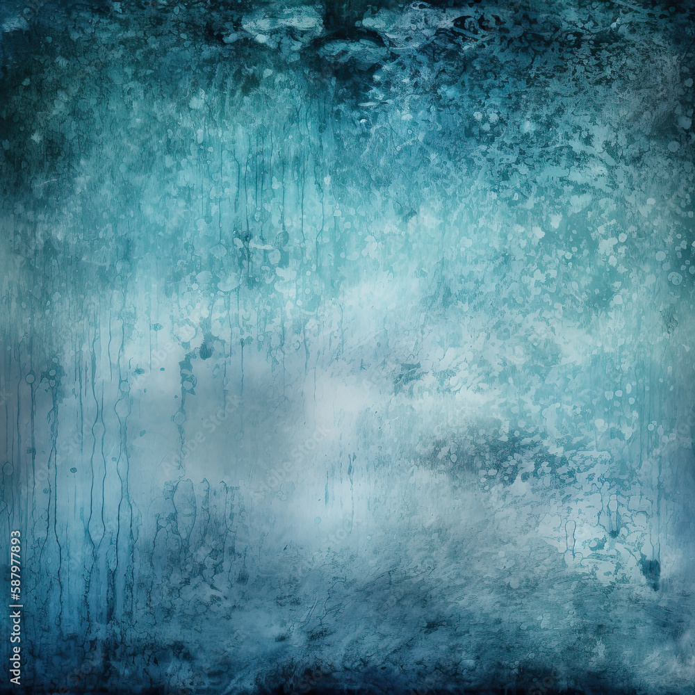 Obraz premium blue grunge background, AI generated