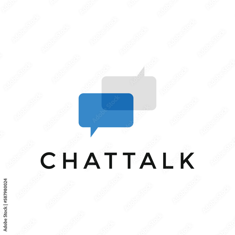 modern app chat talk logo design modern app chat talk logo design