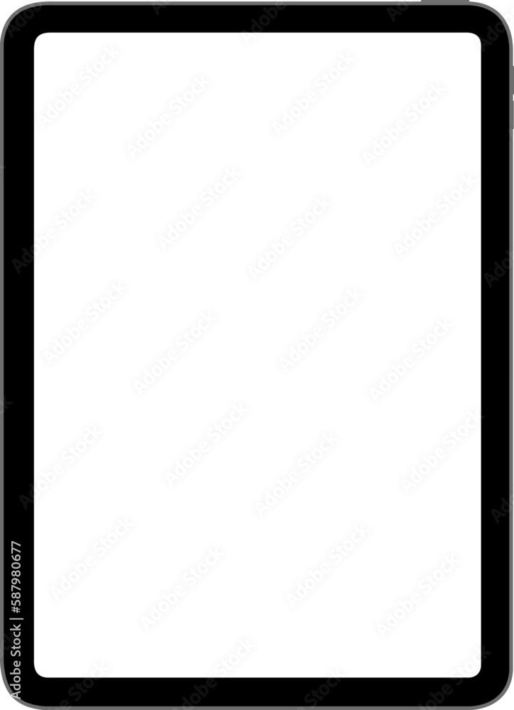 Blank pc tablet with white screen. Illustration made April 2nd, 2023, Zurich, Switzerland. Blank pc tablet with white screen. Illustration made April 2nd, 2023, Zurich, Switzerland.