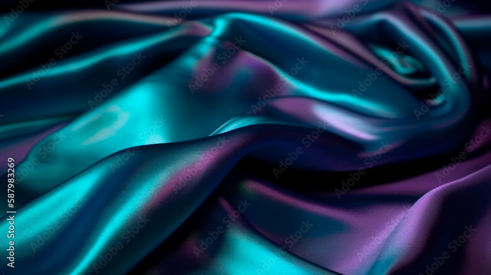 Obraz premium Silk texture fabric with shiny look,