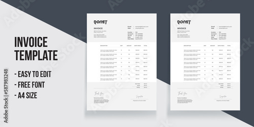 Invoice Template Invoice and Estimate Layout