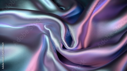 Silk texture fabric with shiny look 