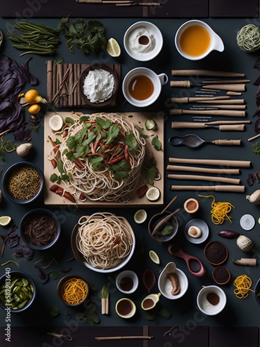 Pho Vietnamese Noodles Props AI generated 1