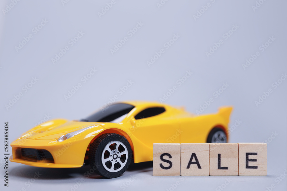Toy car and word sale from wooden letters Toy car and word sale from wooden letters