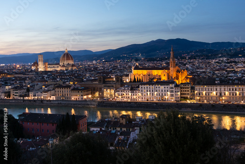 Imagem de Florença, na perspectiva da Praça Michelangelo © Caio