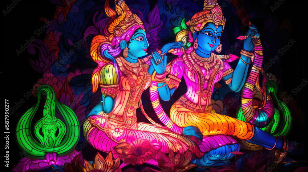 Lord Radha Krishna Are Known For Their Divine Love And Devotion Towards ...