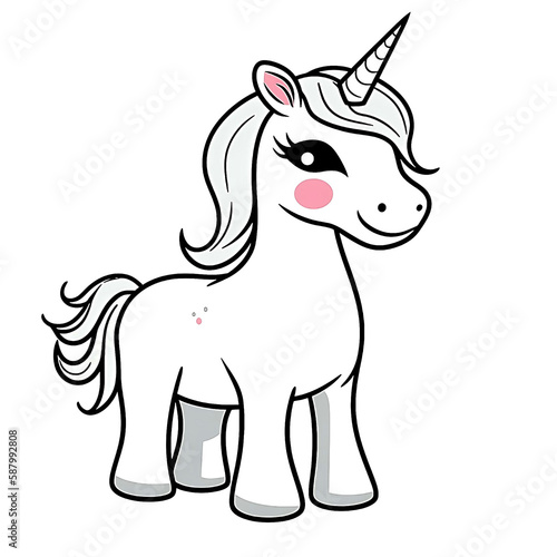Adorable Unicorn Magic  Irresistibly Charming Clipart for Your Creative Projects