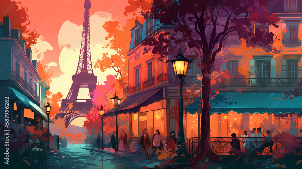 Photo &amp; Art Print Beautiful view of the city of Paris, France, proslgn