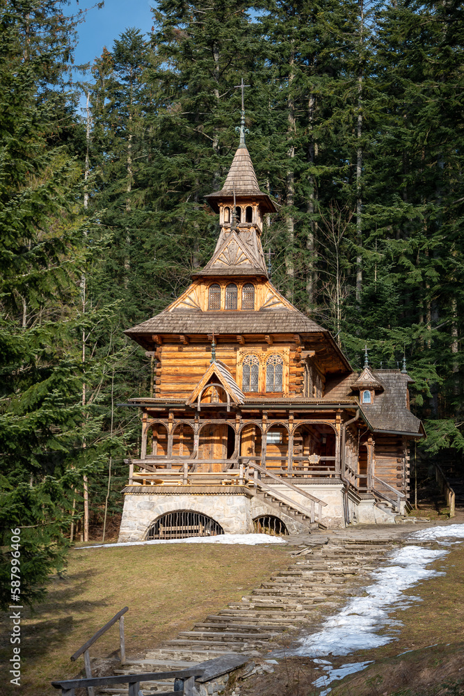 Zakopane style chapel called