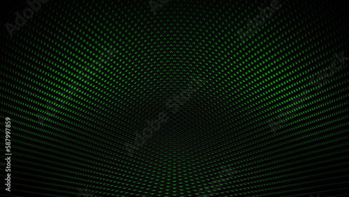 Hintergrund - schwarzes Material und grünes Leuchten
