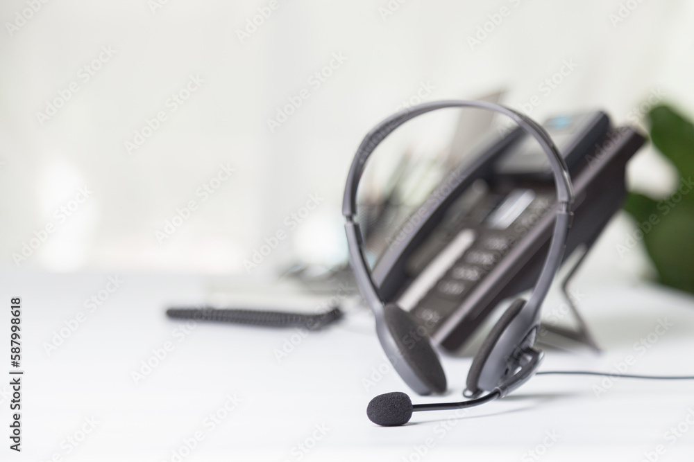 Communication support, call center and customer service help desk.for (call center) concept Communication support, call center and customer service help desk.for (call center) concept
