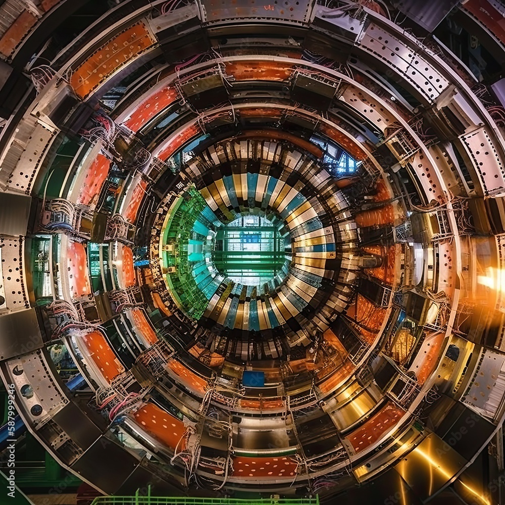 Obraz premium Hadron Collider . 