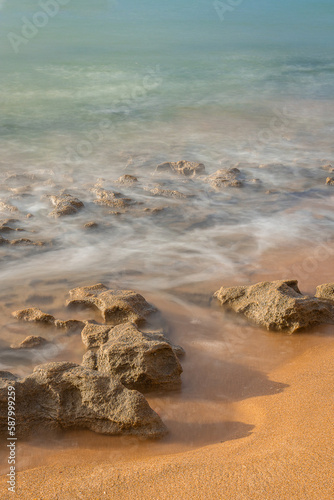 waves on the beach