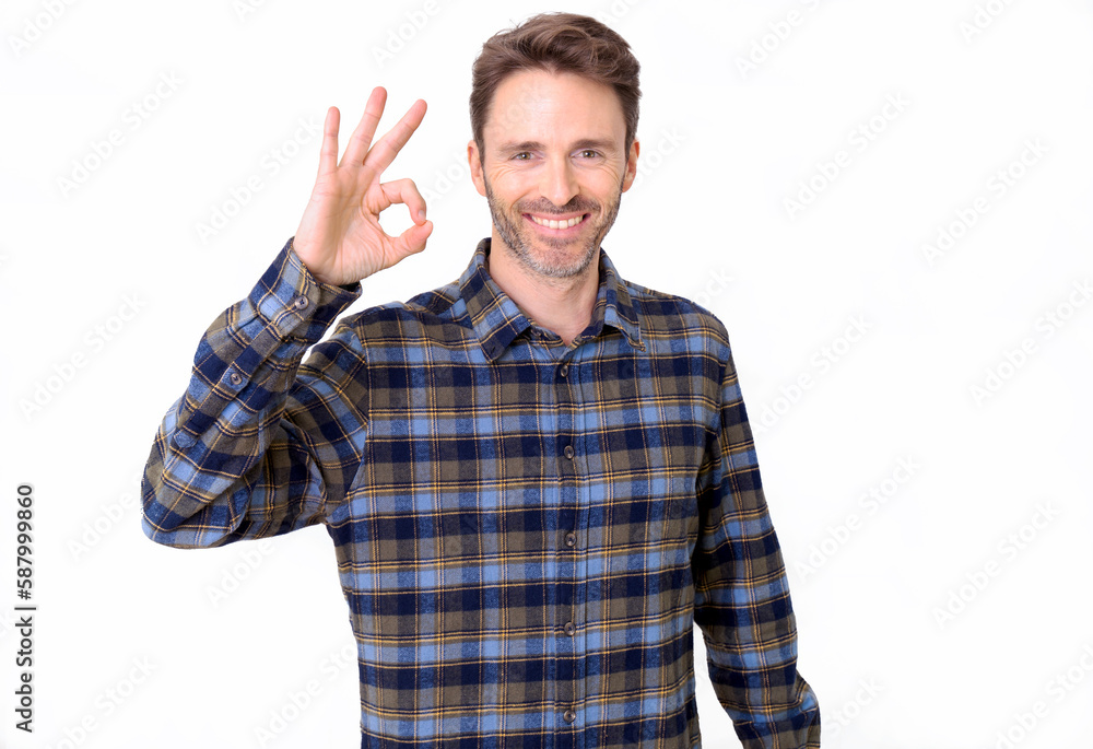 Adult hipster male model posing happy showing his smile. Adult hipster male model posing happy showing his smile.