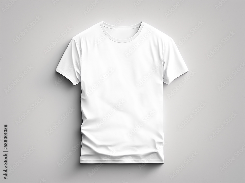 White T-shirt on natural background, white t-shirt mockup White T-shirt on natural background, white t-shirt mockup