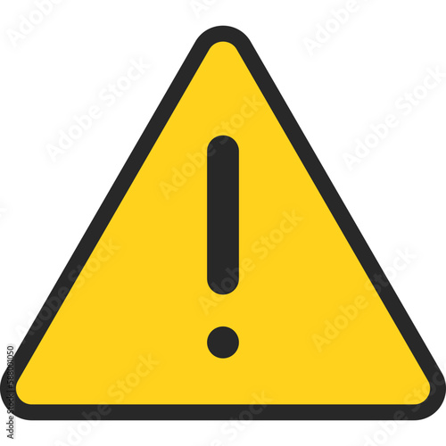 Attention sign icon, Traffic sign vector illustration