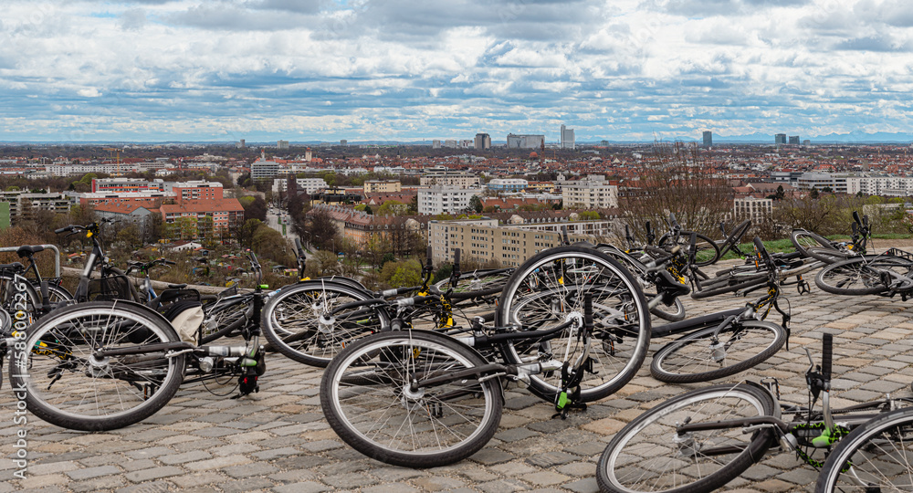 Cycling in Munich: Scenic View from the Hilltop