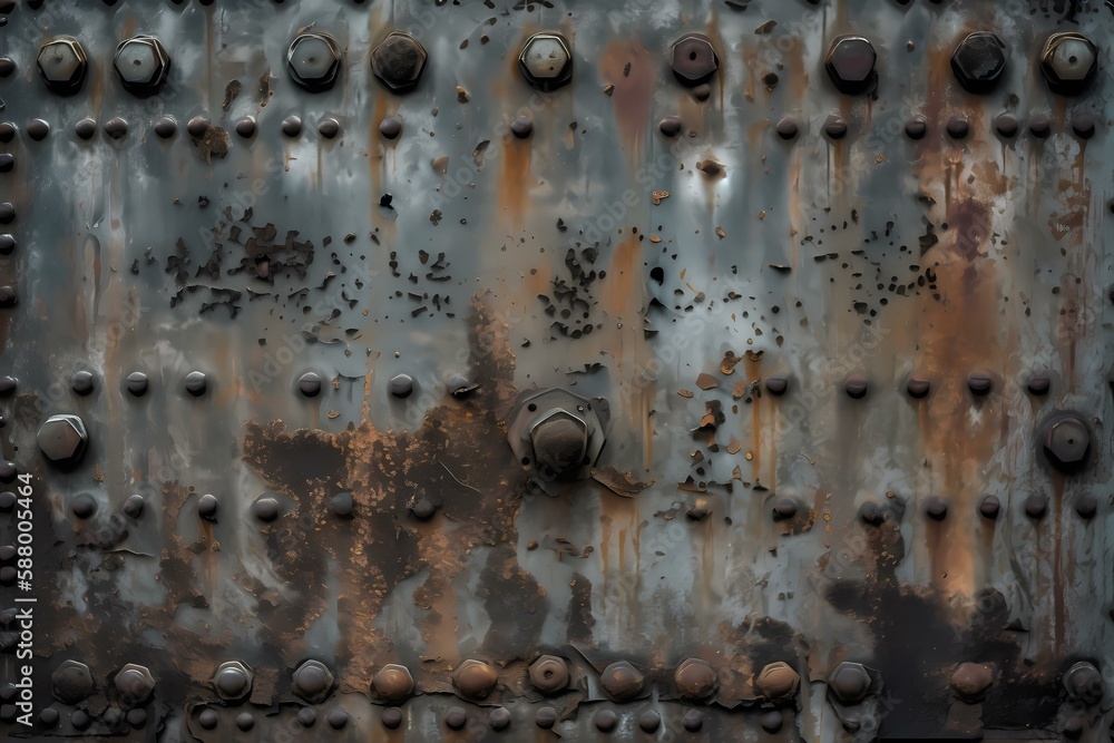 A close up of a metal surface Generative AI A close up of a metal surface Generative AI