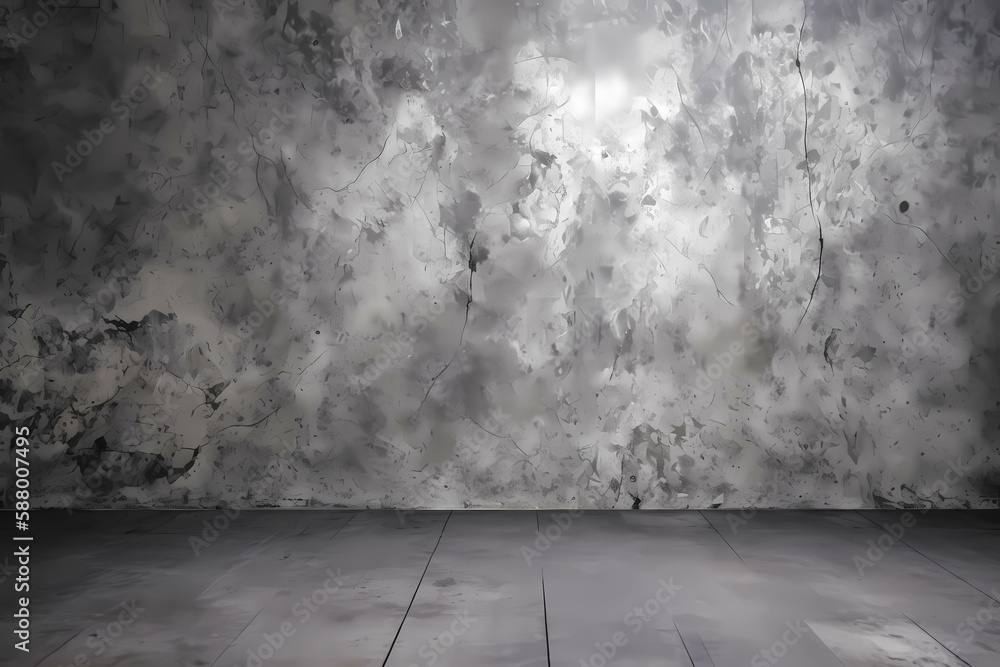 A white wall with water droplets Generative AI
