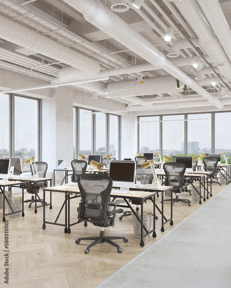 Modern project of office interior Modern project of office interior