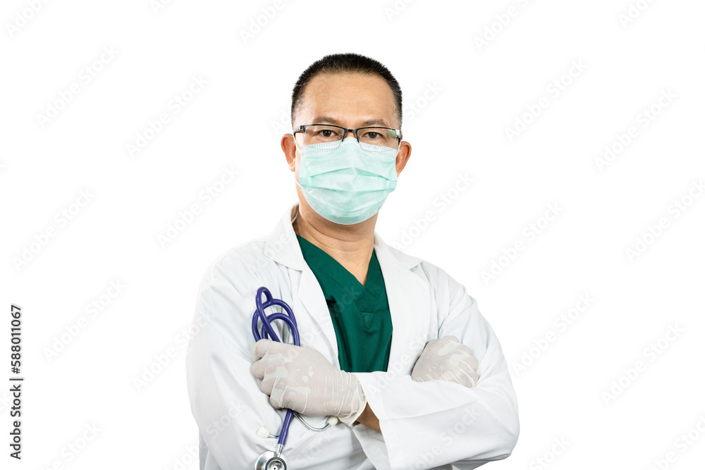 healthcare, profession and medicine concept - happy smiling doctor or male nurse in uniform healthcare, profession and medicine concept - happy smiling doctor or male nurse in uniform