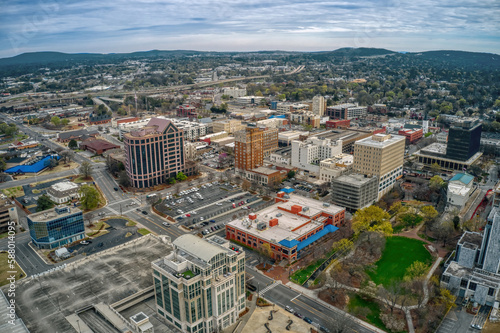 Aerial View of Huntsville, Alabama during Spring photo