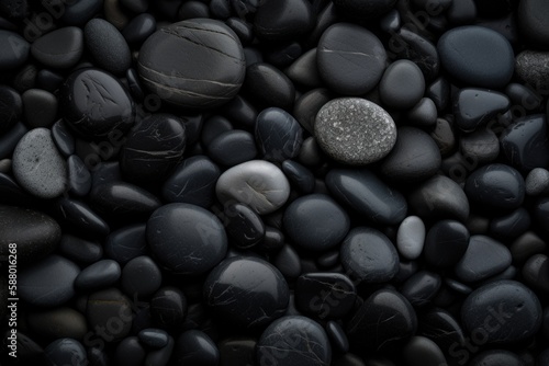 Pebbles Background. Generative Ai.