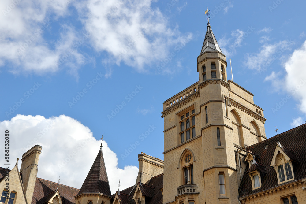 Front Quad building of the Balliol College at the Oxford University Front Quad building of the Balliol College at the Oxford University