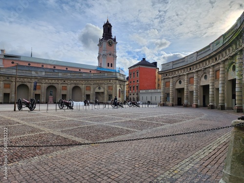 Obraz na płótnie Stockholm Old town, Gamla Stan w salonie